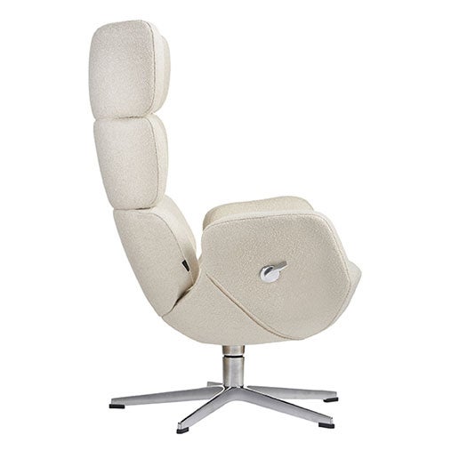Turtle Drehsessel Stoff C Alu-Fußkreuz