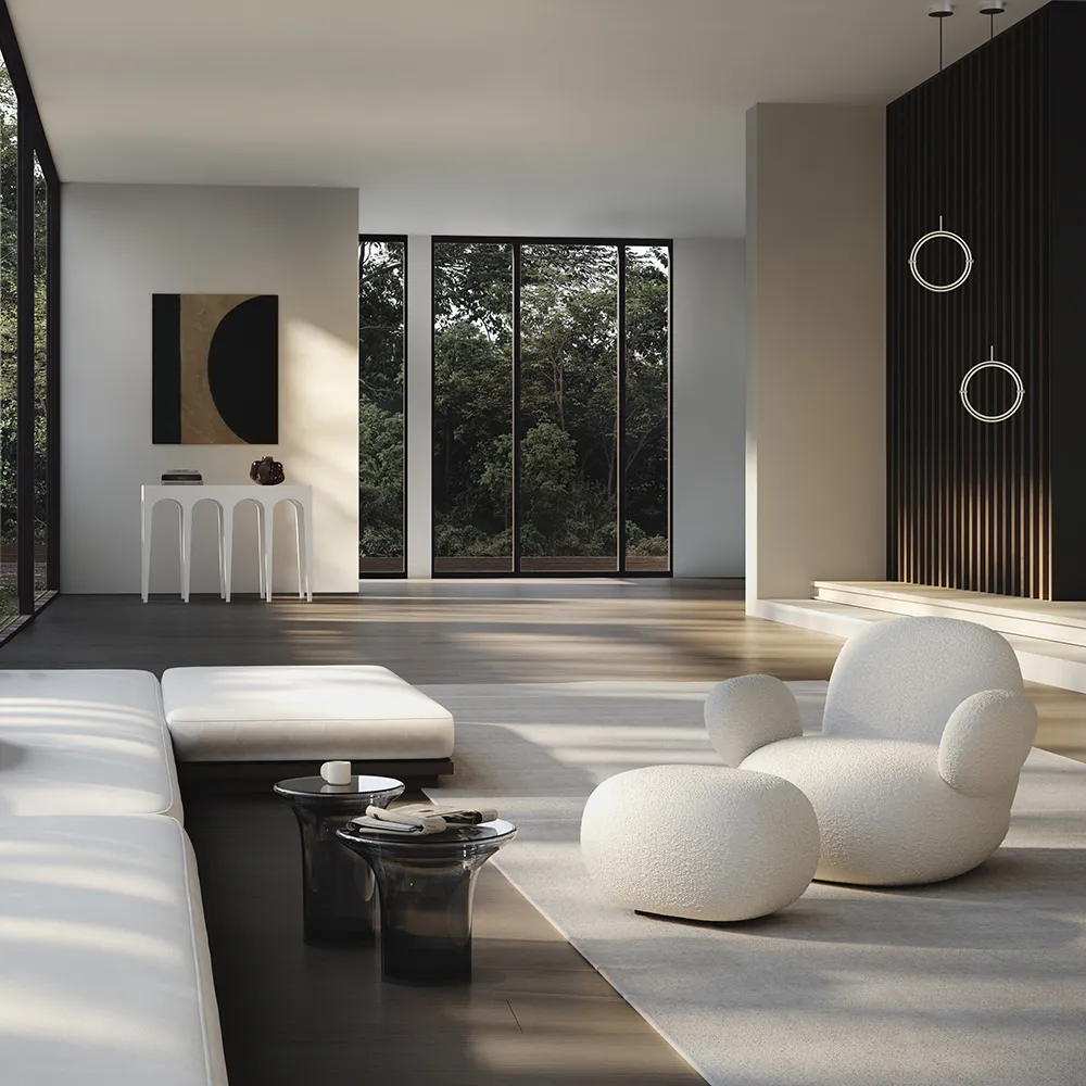 Toe Fußhocker – Cremeweiß