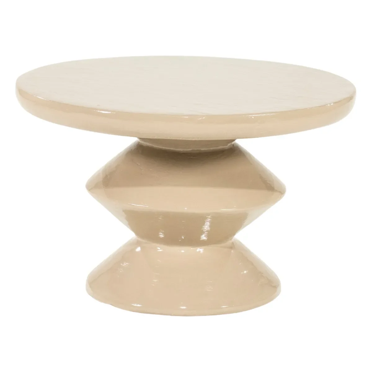 Circolo small Couchtisch 60x60x38 cm Eisen taupe