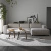 Willard Sofa 4-Sitzer mit Chaiselongue rechts Stoff Alice hellbeige