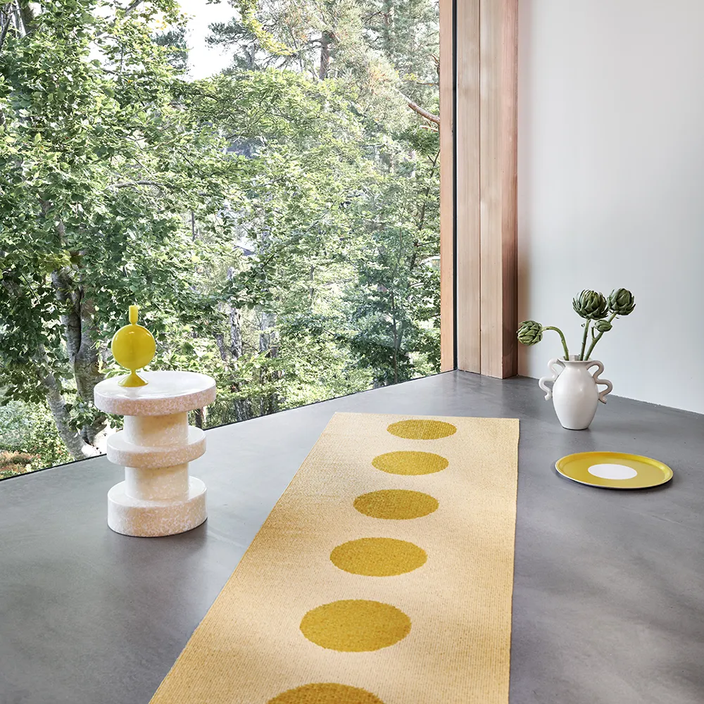 Vera Pop teppich Mustard/Pale Yellow 70 x 360cm