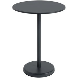 Linear Steel Stehtisch Ø70 h: 95 cm Anthracite Black 