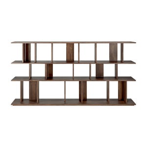 Irregular Regal Teakholz lackiert 224 x 37 x 115 cm