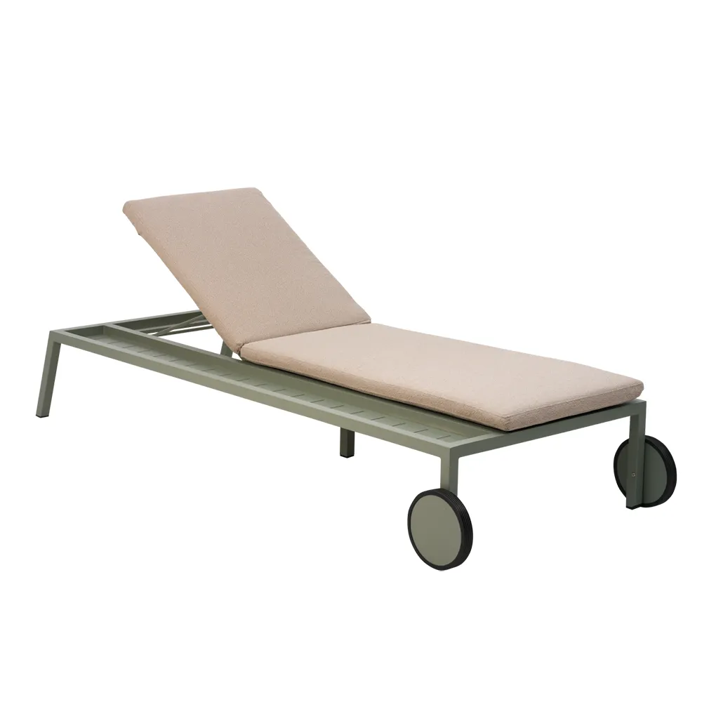 2er-pack Samvaro sonnenliege  Dusty green / Teddy beige