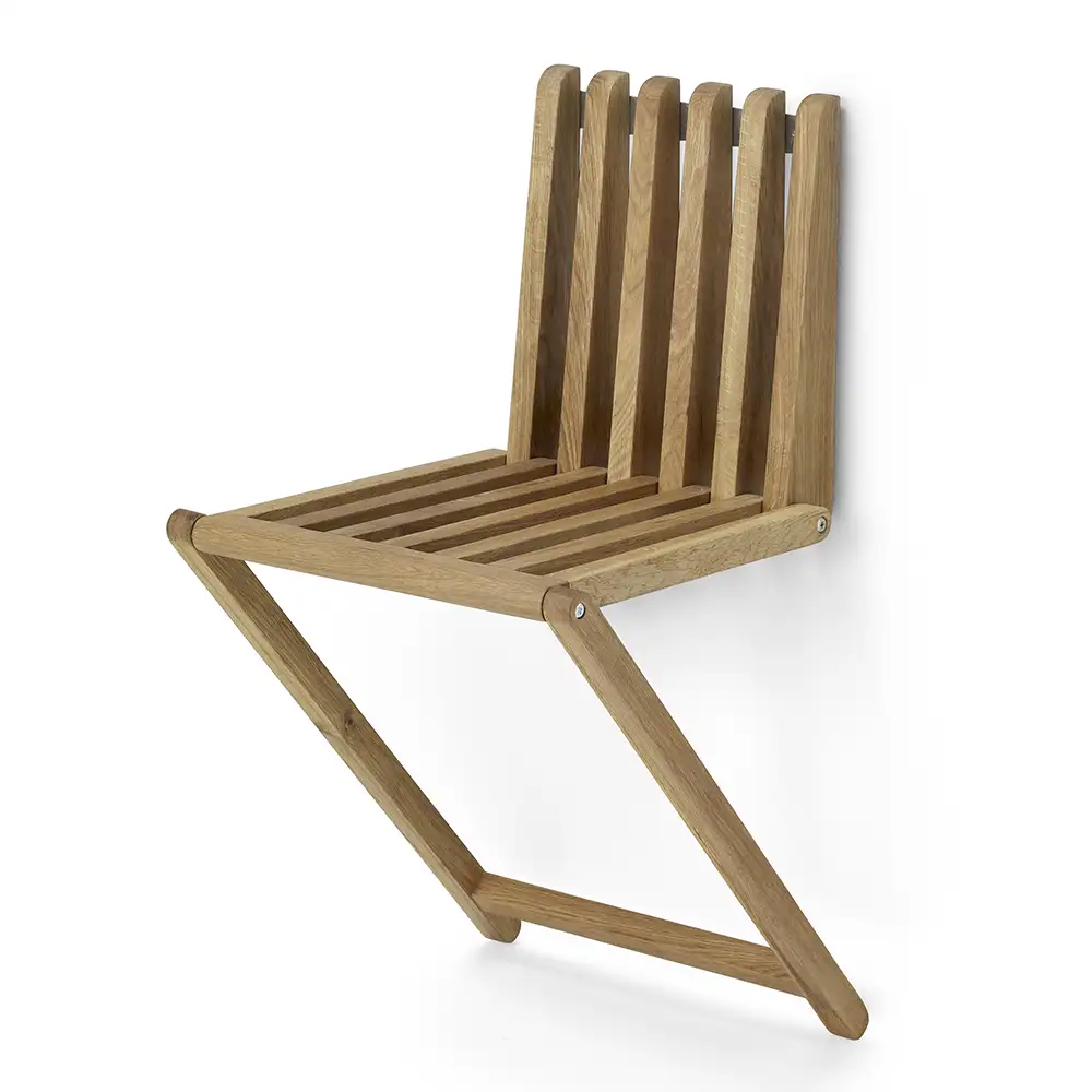 Zitti Klappbarer Wandhocker Eiche 