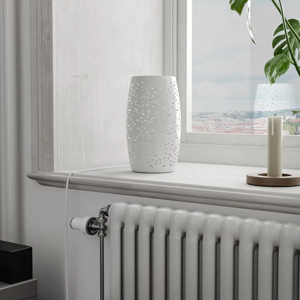 Colby Tischleuchte Sand Weiß