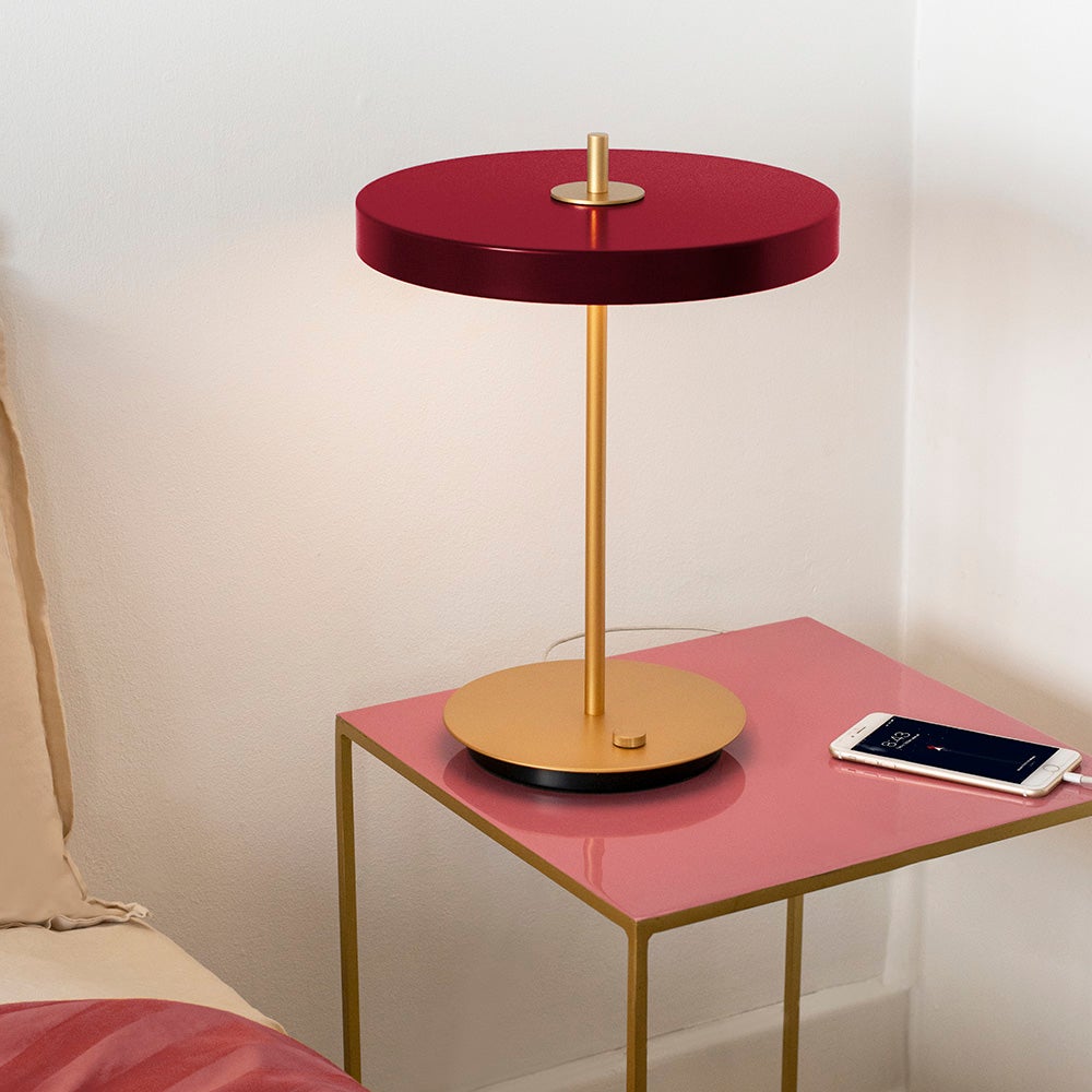 Asteria table Tischleuchte Ø31 cm Ruby Red