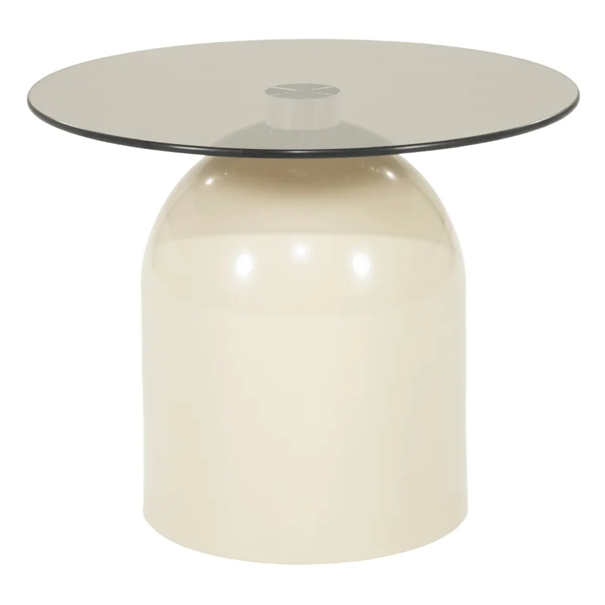 Irona small Couchtisch 50x50x40 cm Glas beige