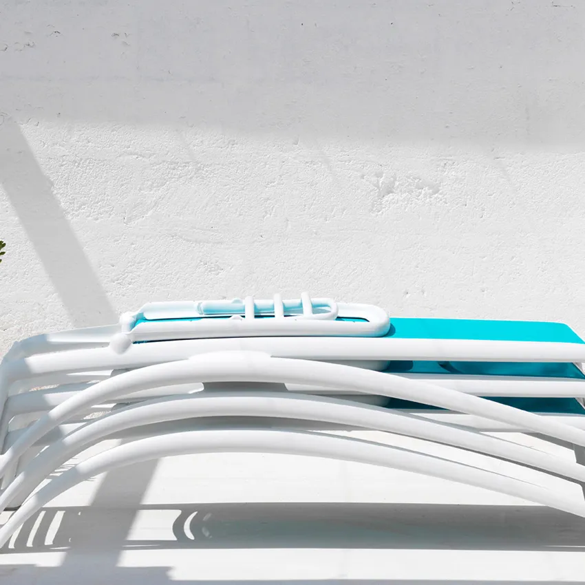 Atlantico Sonnenbank Weiß-Celeste