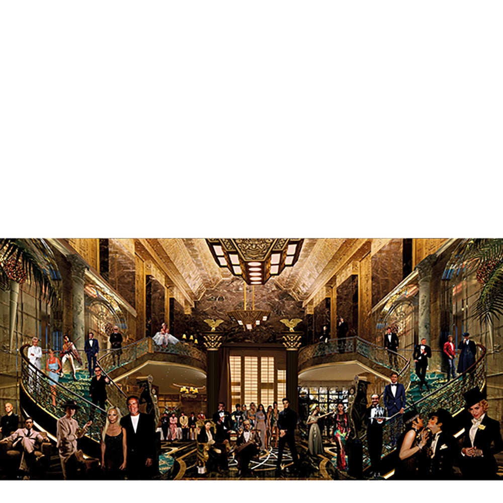 THE PARTY OF THE CENTURY  fotogemälde- 200x100