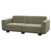 Bolster sofa Antracit / Teddy Verde