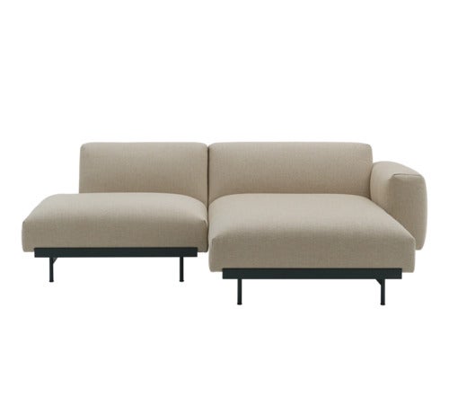 In Situ 2-Sitzer-Modulsofa - Config 7 - Ecriture240/Schwarz