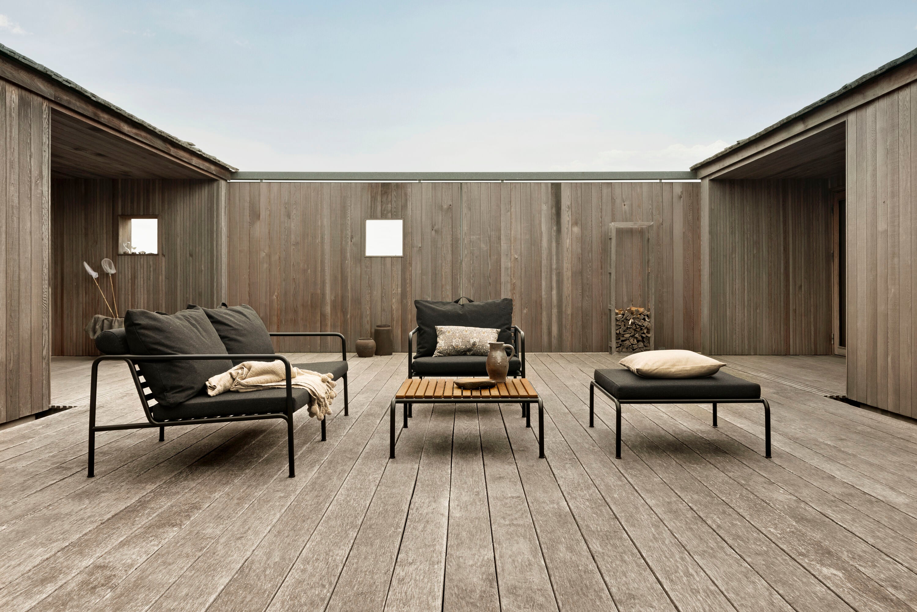 Avon Fußhocker dunkelgrün