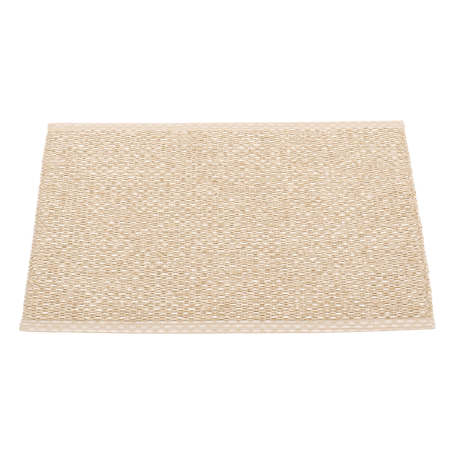 Svea Teppich 70x50 cm beige / champagne metallic