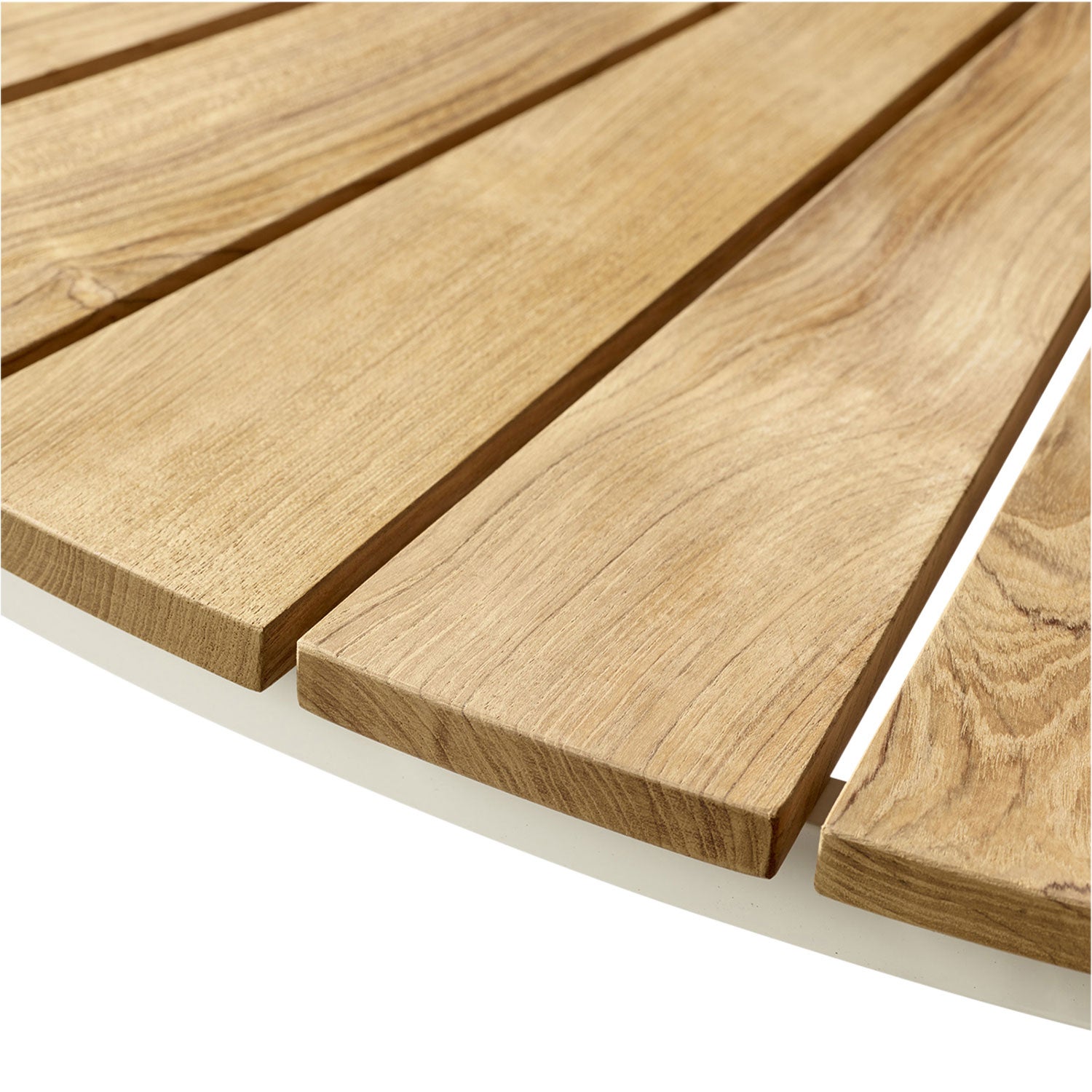 Hard & Ellen Couchtisch 80 cm weiß/teak