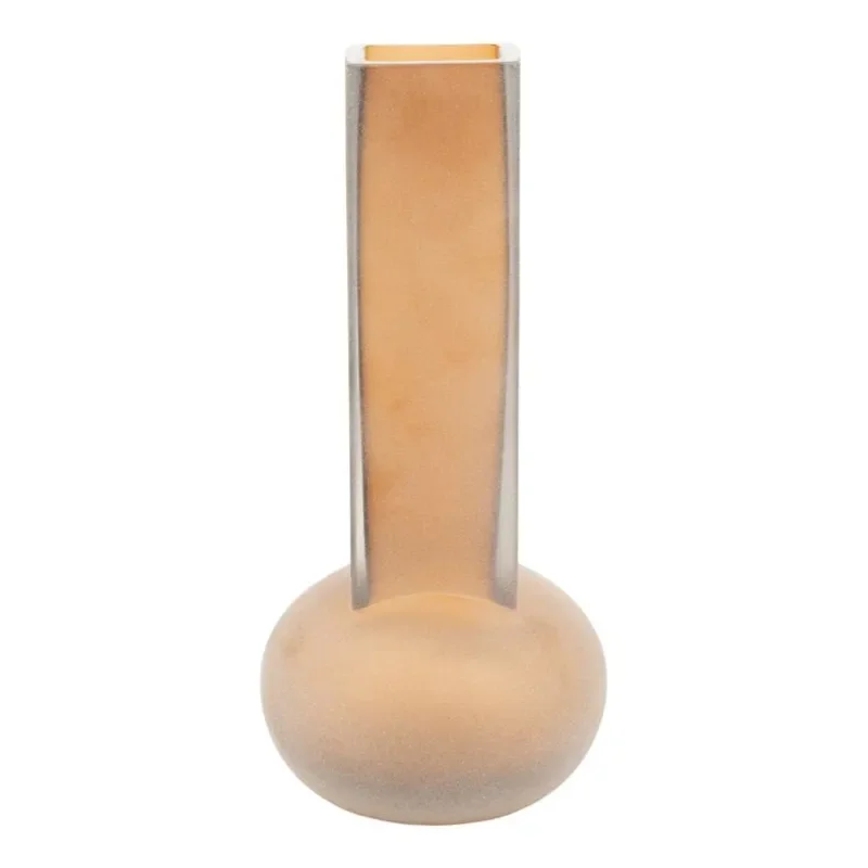 Vea 2 Vase 11x11x24,5 cm Glas braun
