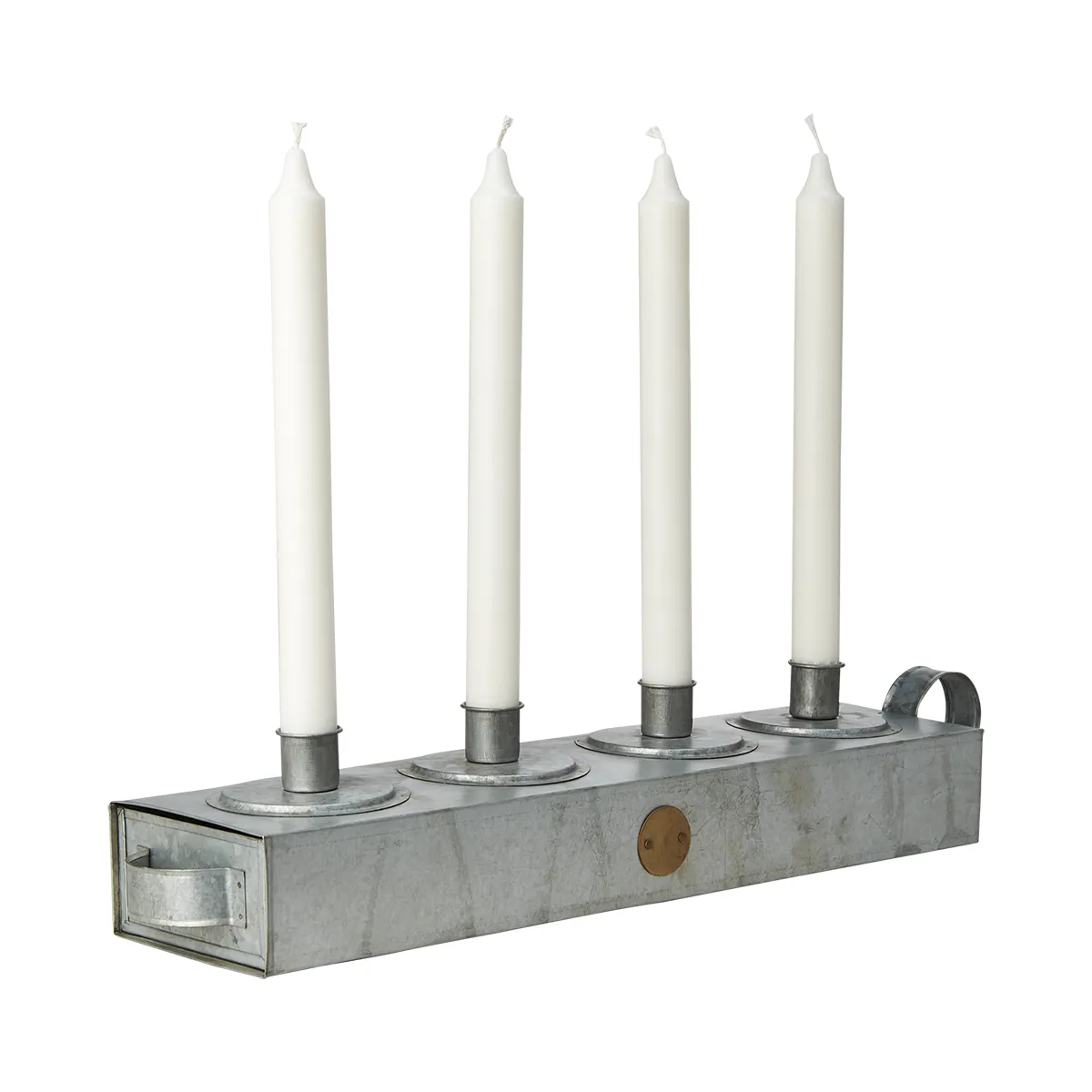 Kerzenhalter mit Schublade Fenix Grey L 47 cm