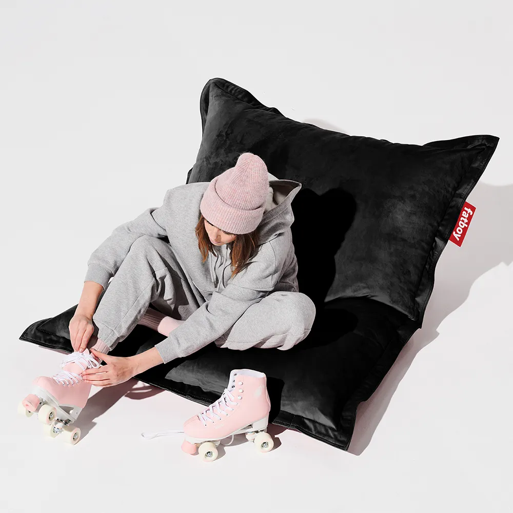 Original slim velvet recycled black