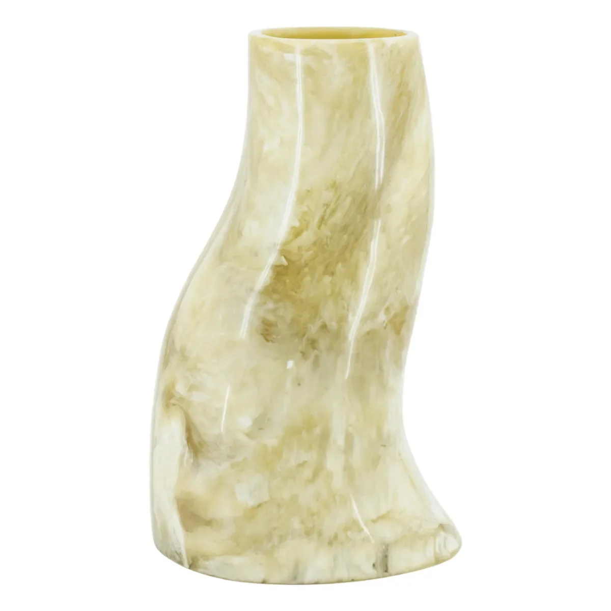 Stonea 2 Vase 20x18x34 cm Kunstharz grün