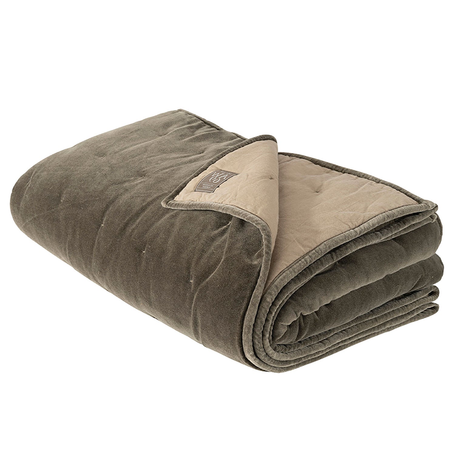 Santana Tagesdecke 260x160 gewaschen taupe