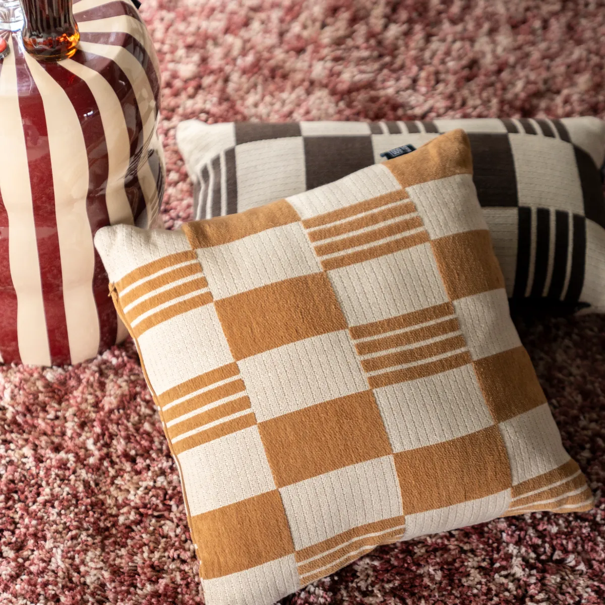 Pillow Twist 45x45 cm - mustard 45x45 cm