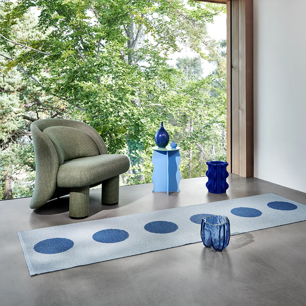 Vera Pop teppich River Blue/Blue Fog 70 x 200cm