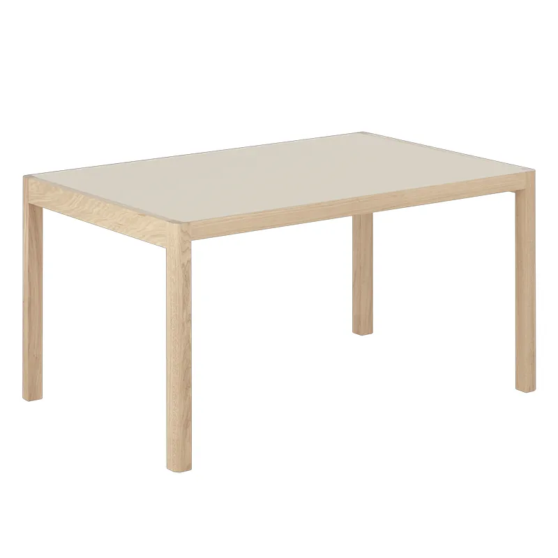 Workshop Table 92x140 cm - Warm Grey Linoleum Oak