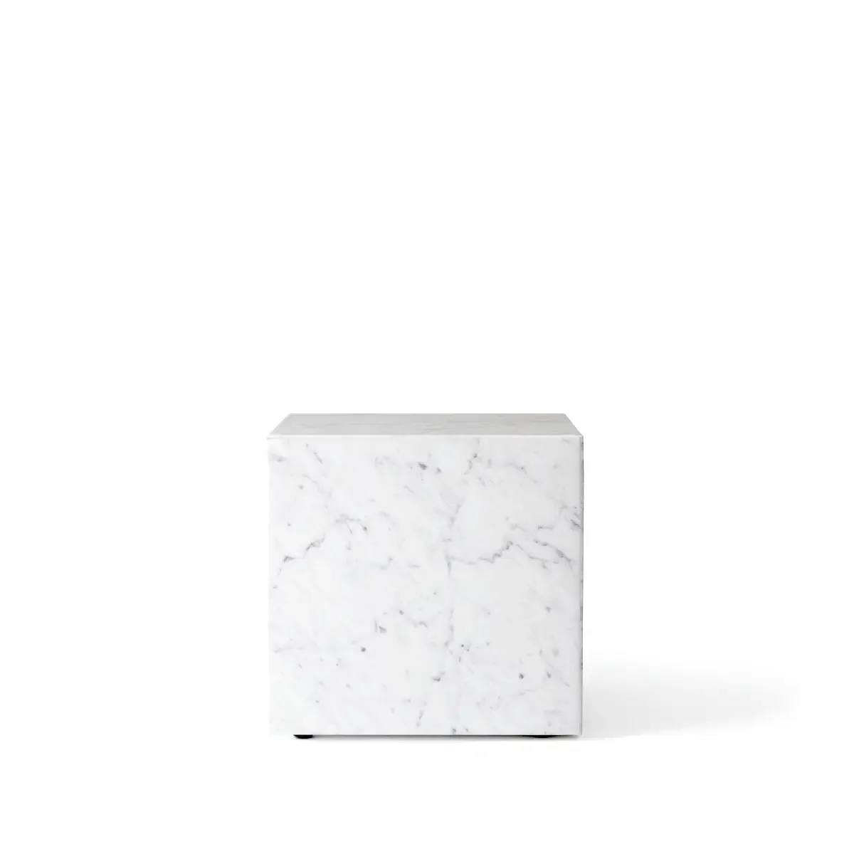 Plinth Tisch aus Carrara-Marmor