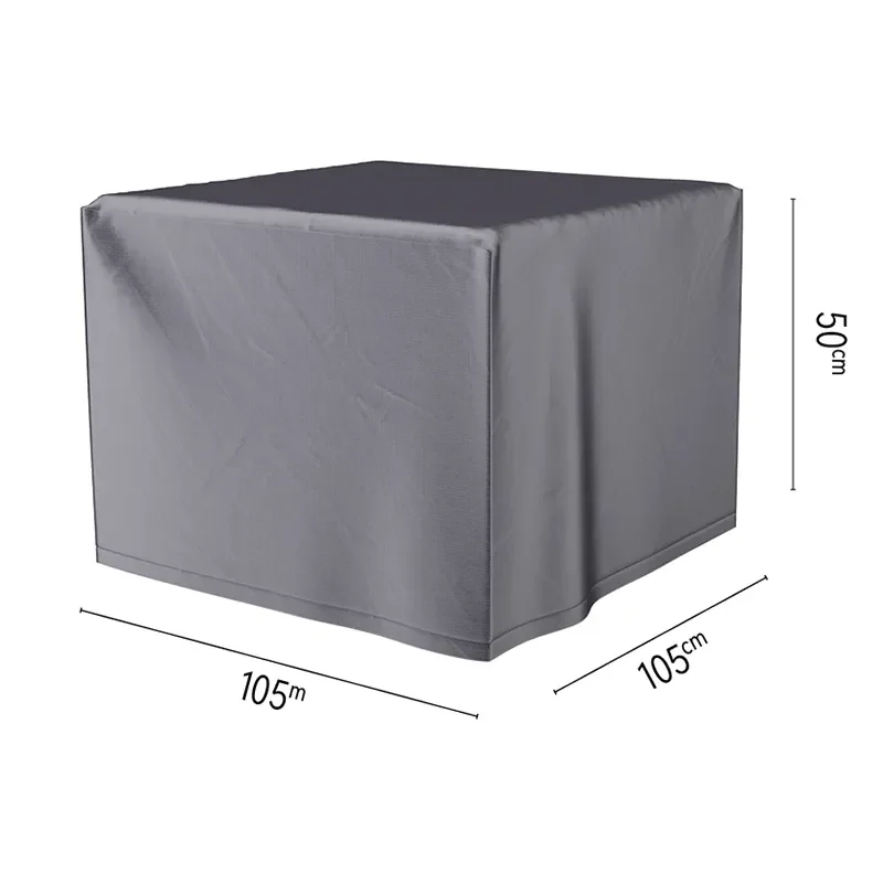  Möbelskydd Lounge soffbord, eldstad 105x105x50 cm antracit Möbelabdeckung für Wohnzimmer-Couchtisch und Kamin, 105 x 105 x 50 cm, anthrazit