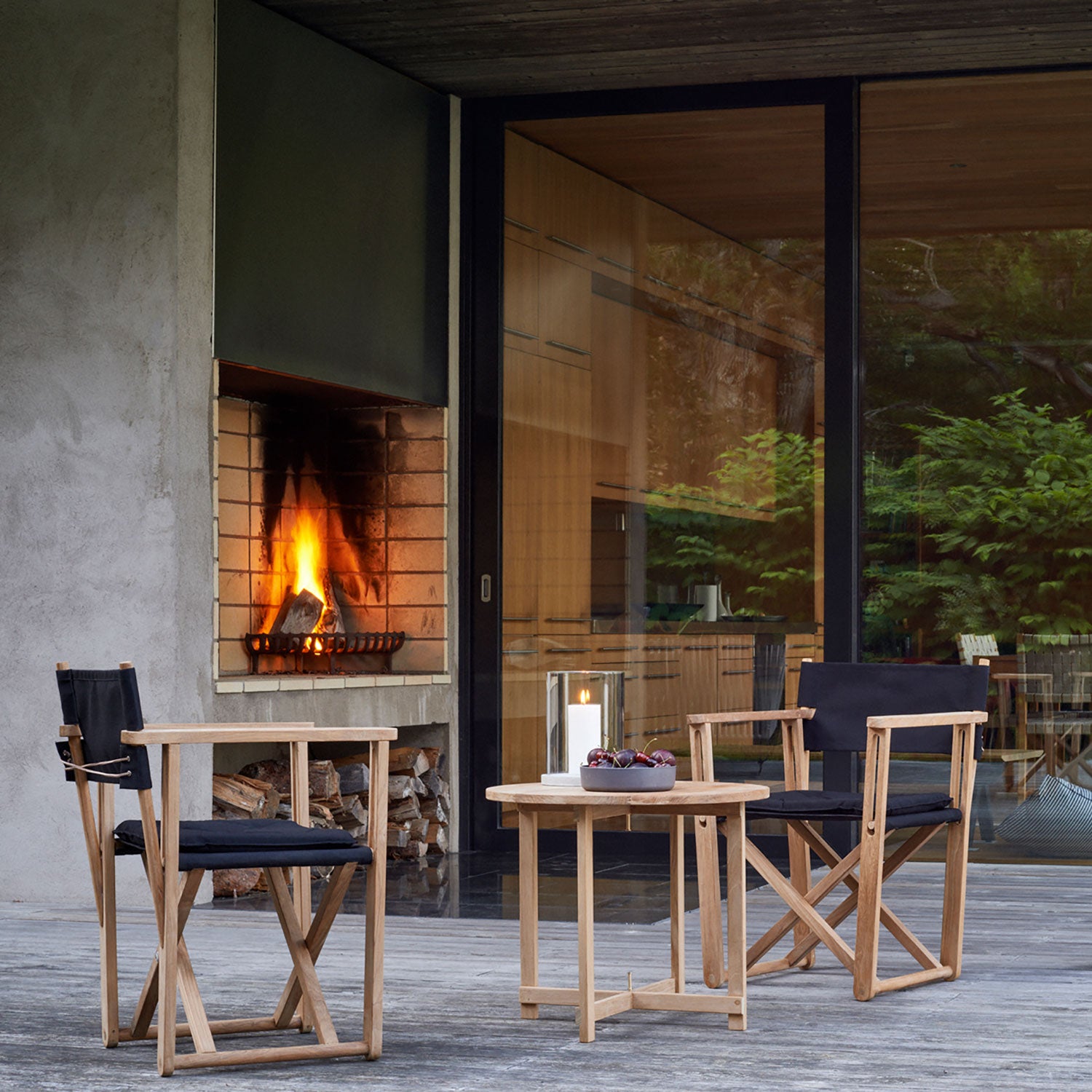 Kryss Dining Chair Dunkelgrau Schiefer