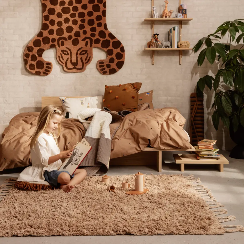 Amass Teppich 150x140 cm - Weißer Pfeffer