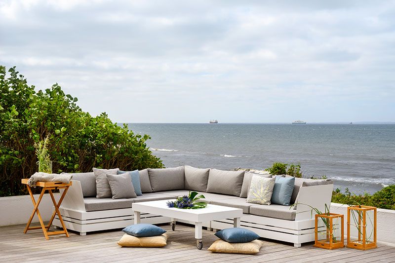 Ambon-Finish weiß/perlgrau