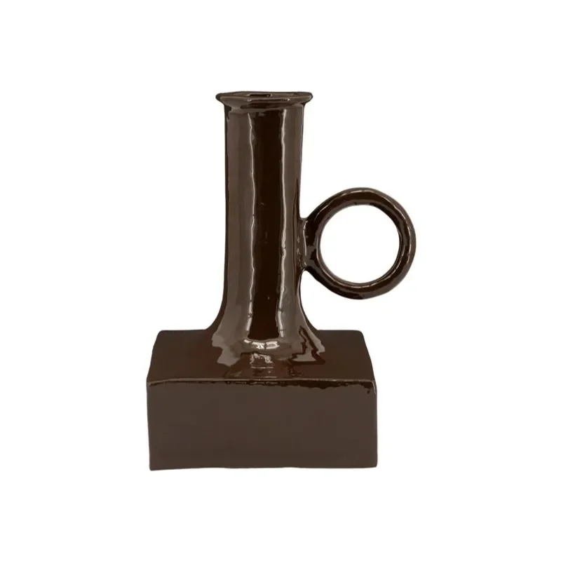 Oro 2 Vase 20x16x25 cm Aluminium braun
