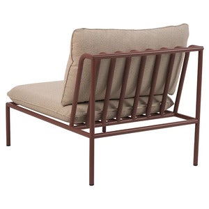 Collier mittlerer teil  Zin red / Teddy beige