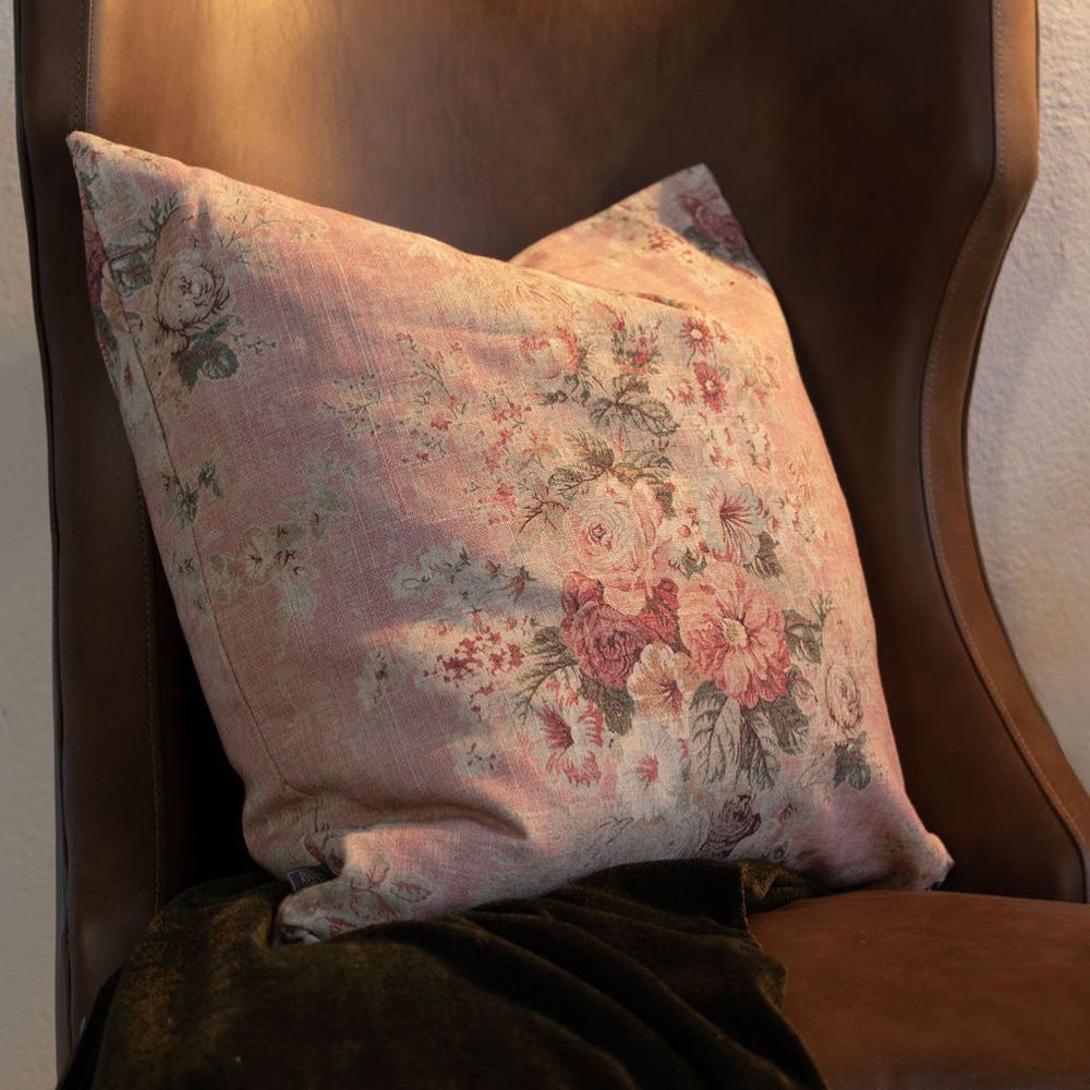 BELLE floraler Kissenbezug – 50x50