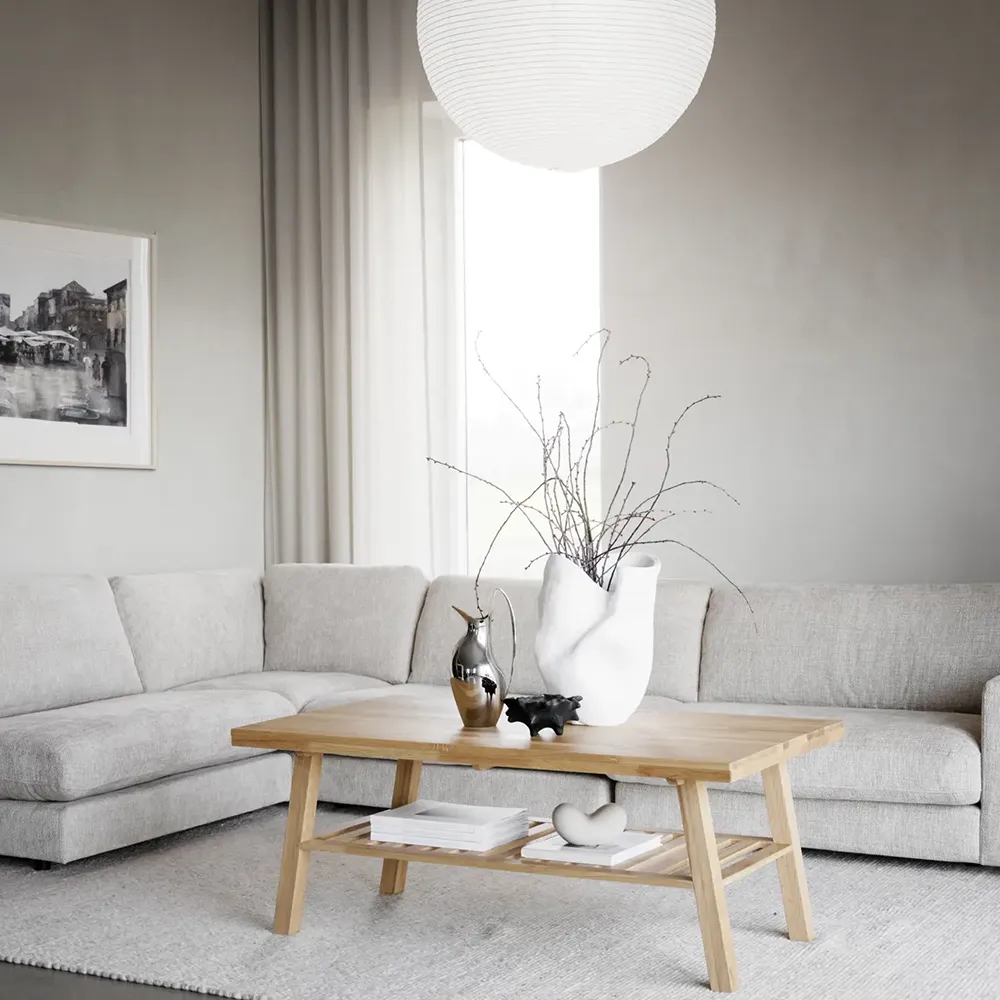 Duncan Ecksofa 2+3-Sitzer offen links Stoff Robin hellgrau