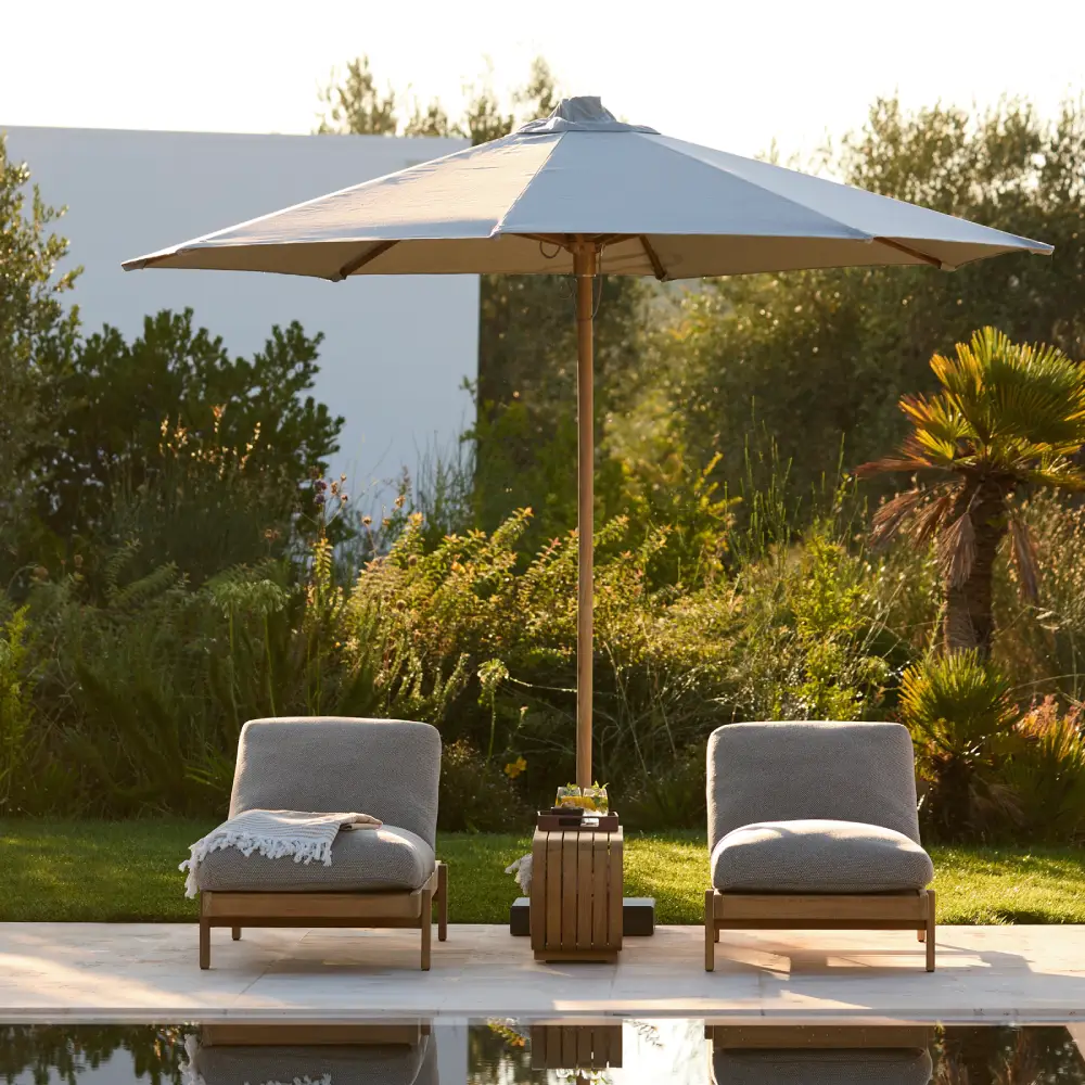 Vista sonnenliege, stapelbar Teak