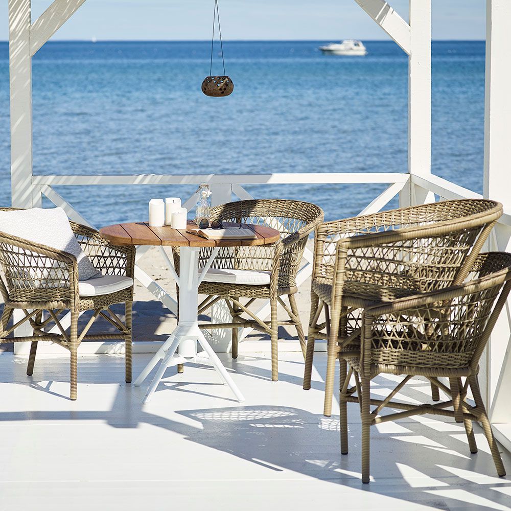 Emma Stuhl antik Kunststoff Rattan