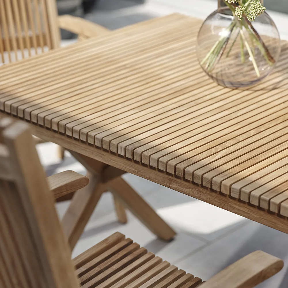 Julita Esstisch 90x150 cm Teakholz