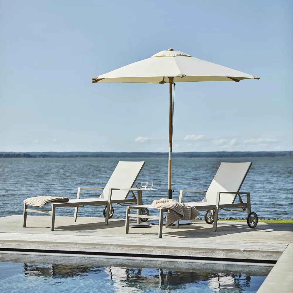 Reggio Holz Sonnenschirm 300 cm natur