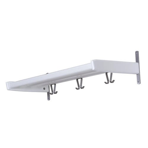 Meja Hutablage 90 cm Birke weiß lackiert
