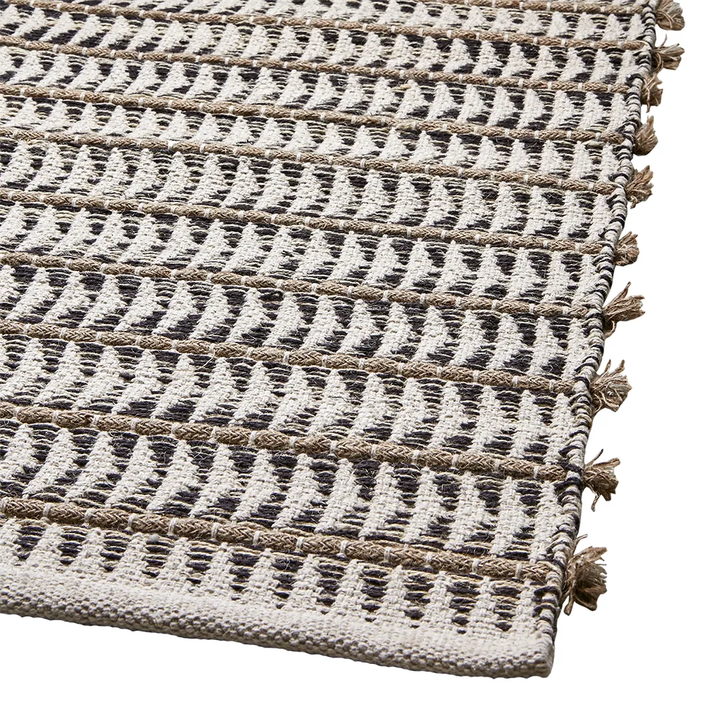  FERNANDO Teppich grau/weiß/natur 300x200 cm