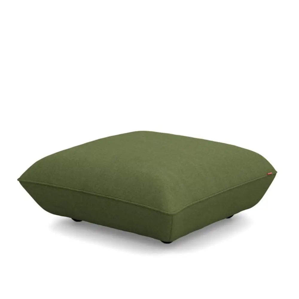 sumo fußbank boucle recycled leaf green