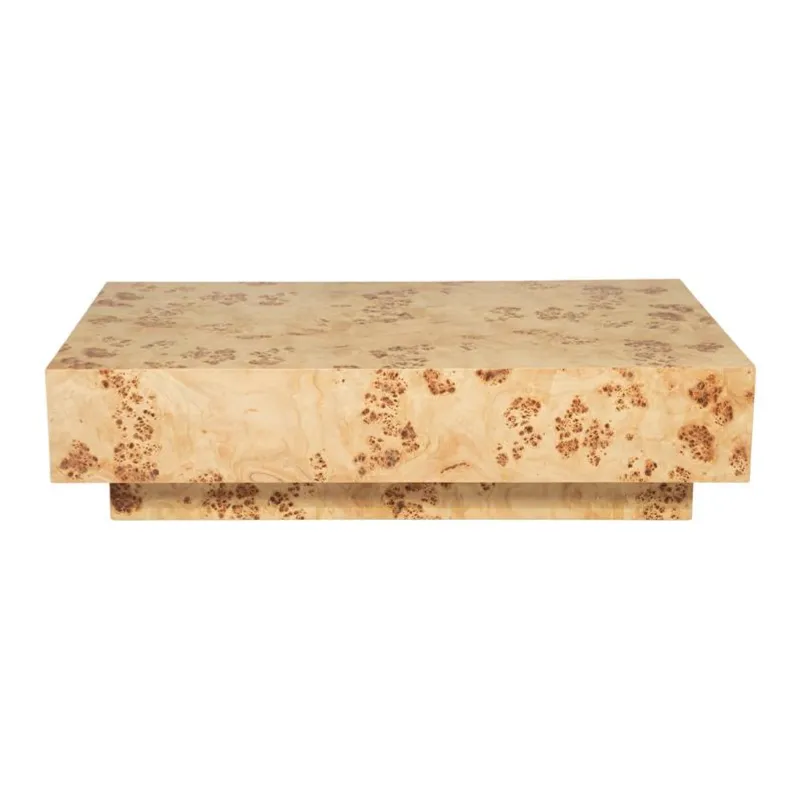 Dean 117x70x30 cm MDF & wit populieren Holz fineer Braun