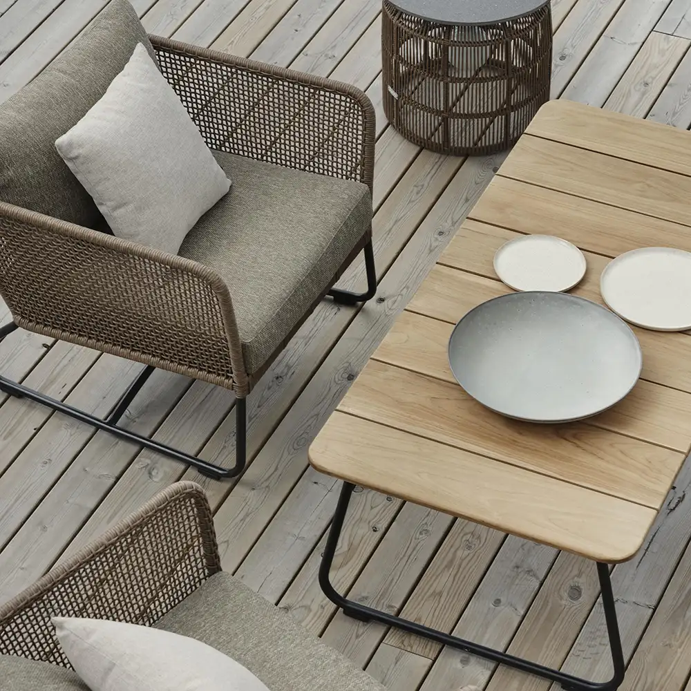 Nolli Couchtisch 70x140 cm schwarz/teak