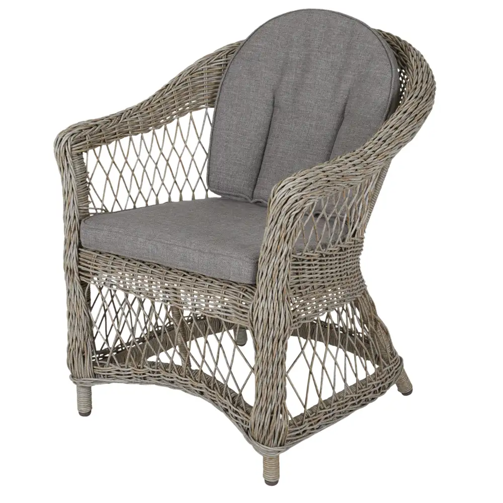 Kamille Sessel Beige inkl. Sitz- und Rückenkissen