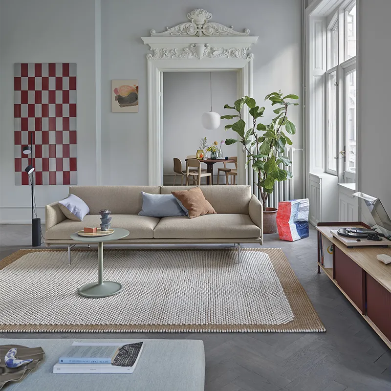 Enfold Anrichte 186 x 45 cm  - oiled oak Deep Red