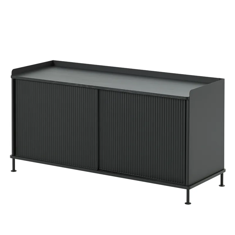 Enfold Anrichte 124 x 45 cm  - Black Anthracite Black