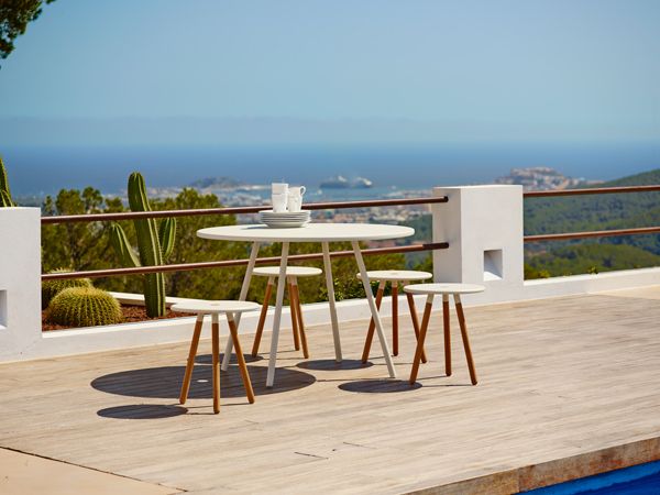 Area Beistelltisch/Palette Weiß