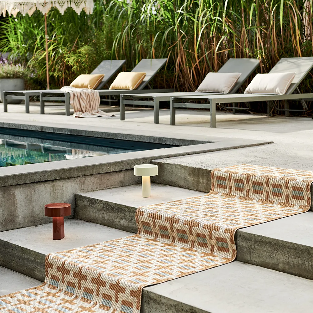 Tom teppich Ochre/Cream/Sage 70 x 300 cm